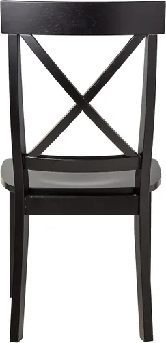 Vista 3 de Homestyles Blair - Sillas de comedor negras, juego de 2
