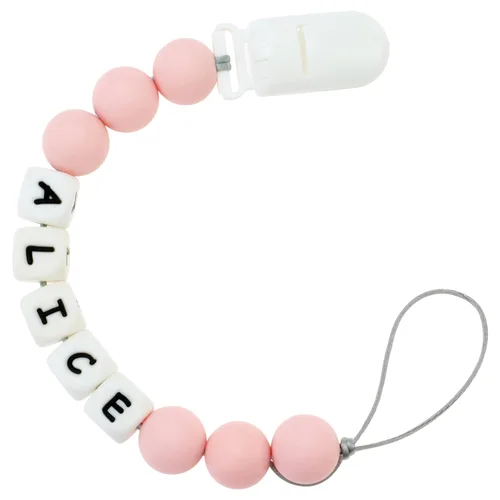 Vista 11 de Clip personalizable para cochecito con nombre, clip personalizado para cochecito con nombre (azul bebé)