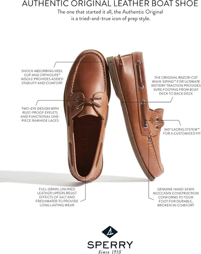 Vista 10 de Sperry - Zapatos náuticos originales de 2 ojales para hombre