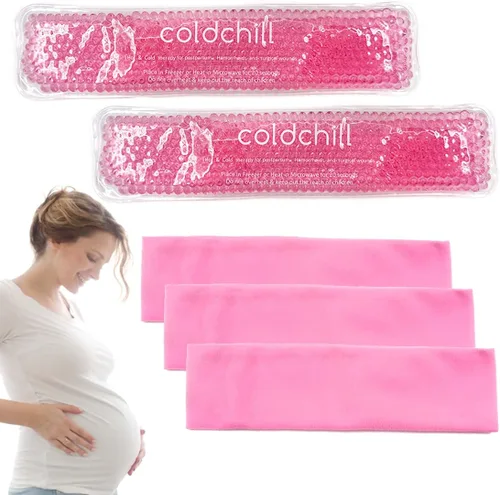 Vista 9 de Bolsas de hielo perineales reutilizables para alivio del dolor posparto y hemorroides, paquete de calor y frío para mujeres después del embarazo, 2
