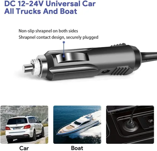 Vista 5 de KFD Fuente de alimentación de vehículo de cargador de coche de 12 V 24 V 90 W para Resmed S10 Series ResMed Airsense 10 Air Sense S10 AirCurve 10