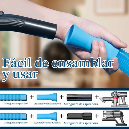 Vista 3 de Dryer Vent Cleaner Kit, Vacuum Hose & Brush for Lint Trap Cleaning