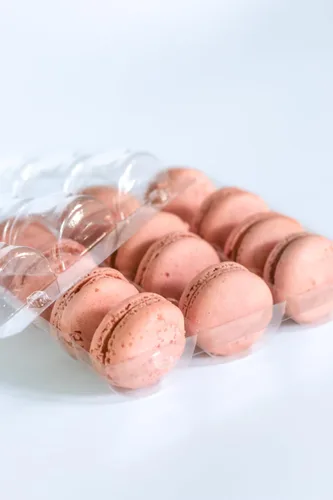 Vista 12 de Vend Exchange - Recipientes de plástico transparente para macarrones, se adapta a 6 macarons (paquete de 15)