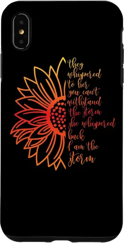 Vista 7 de Funda para iPhone 14 She Whispered I'm Strong Feminist Girl Woman Power Storm