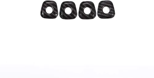 Vista 6 de YIWANG Adhesivos de fibra de carbono estilo cerradura de puerta, 4 piezas para BMW X1 F48 2016-2019, para BMW X2 F47 2018 accesorios de automóvil