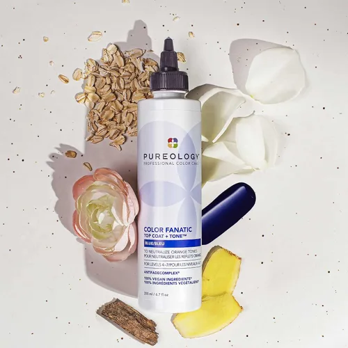 Vista 9 de Pureology Color Fanatic Top Coat + Tone - Mantiene el tratamiento del color del cabello, suaviza, restaura la vitalidad y añade brillo