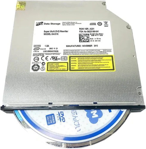 Vista 2 de HL GA30N GA31N 0.500 in sata ranura carga 8xCD DVD quemador escritor reproductor unidad DL Super Drive unidad de disco óptico