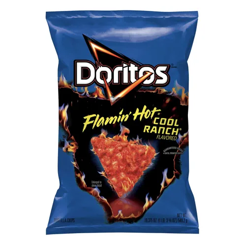 Vista 2 de Doritos Chips de tortilla saborizados, chile dulce picante, 42 onzas (paquete de 4)
