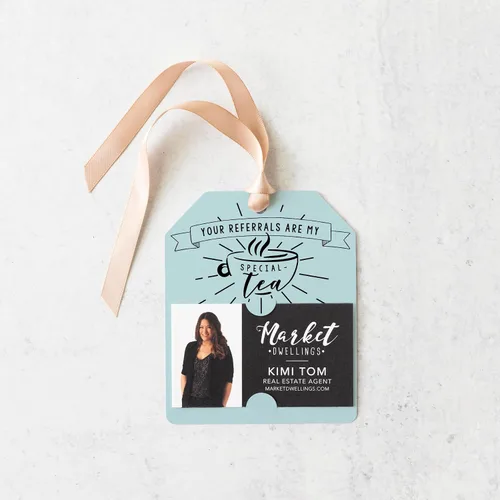 Vista 6 de Your Referrals Are My “Special - Tea" Pop By Gift Tag 6-GT001