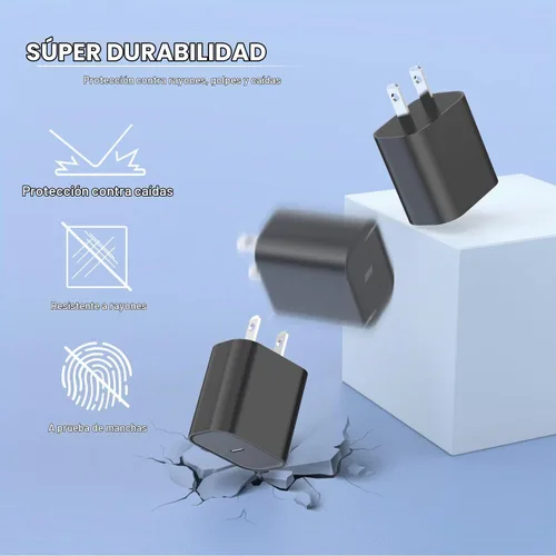 Vista 8 de Cargador rápido para iPhone 11 12 13 14, paquete de 2, cargador de iPhone de 20W, adaptador de bloque de carga rápida con cable de sincronización