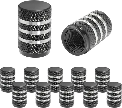 Vista 17 de 12 PCS tapones para válvulas de neumáticos de automóvil, tapas herméticas, universales para automóviles, bicicletas, motocicletas, SUV, accesorios