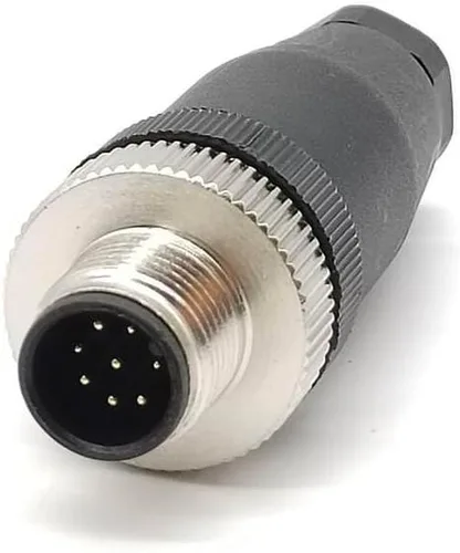 Vista 16 de Elecbee Conector de cable M12 Circular Impermeable Enchufe de Aviación Terminación de Tornillo Instalable en Campo Desapantallamiento Recto