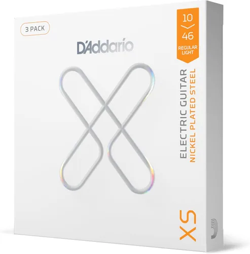 Vista 20 de D'Addario - Cuerdas de guitarra eléctrica con revestimiento de níquel XS, XSE1156, calibre Med Top/X-Heavy Bottom 11-56, juego de 6 cuerdas, paquete