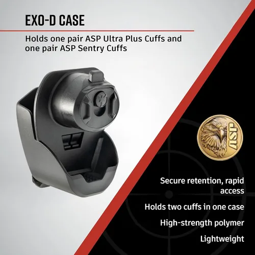 Vista 2 de ASP Funda Exo para Esposas, Funda para Esposas para Cinturón de Servicio, Chaleco Policial, o Bolsa para Cinturón, Accesorios para Cinturón