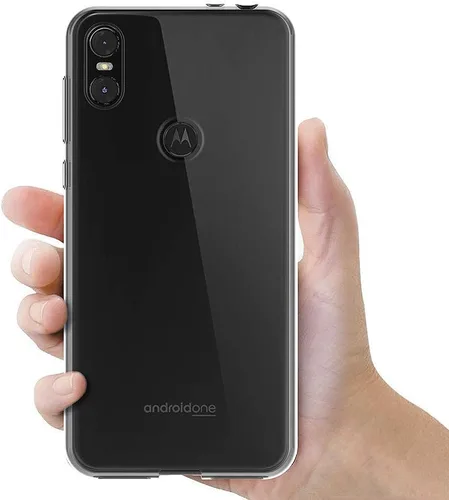 Vista 3 de MaiJin Funda para Motorola Moto One (5.9 pulgadas) Soft TPU Gel Bumper Transparente Cubierta Trasera