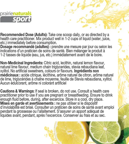 Vista 3 de Prairie Naturals PH Balanced BCAA Combustible, limón lima, 11.2 onzas