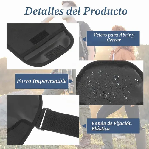 Vista 3 de Funda impermeable para bolsa de ostomía, ajustable, lavable, protector de bolsa de colostomía, suministros universales de ileostomía para mujeres