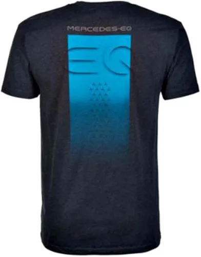 Vista 2 de Mercedes Benz EQ Blue Light Back - Camiseta para hombre, color azul marino