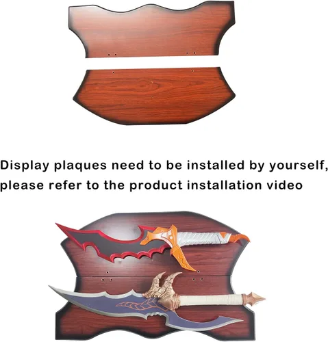 Vista 8 de Juego de dos piezas de espada de anime de metal Sung Jingwoo Knight Killer y colmillo de veneno de Kasaka para colección, cosplay