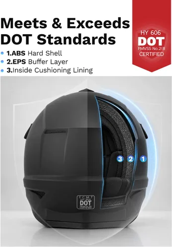 Vista 50 de SLMOTO - Casco DOT para niños y jóvenes, casco de motocross para todoterreno y calle, casco de motocicleta, casco de bicicleta de tierra, motocross