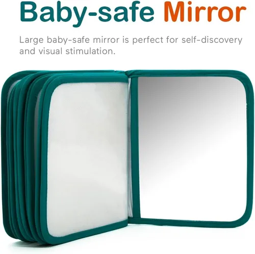 Vista 5 de Urban Kiddy™ Mi Primer Álbum Familiar del Bebé Juego de Regalo de Libro de Tela con Fotos Suave para Recién Nacidos, Niños Pequeños y Niños Safari