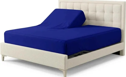 Vista 26 de Royal Tradition Sábana bajera ajustable de viscosa de bambú, tamaño individual XL, bolsillo profundo, sábanas extremadamente suaves, beige sólido