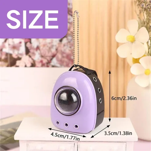 Vista 7 de Mochila de muñeca para Labubu, mini mochila llavero para disfraz de Labubu, lindas bolsas de muñeca para accesorios Labubu