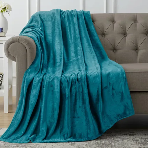 Vista 144 de Utopia Bedding - Manta de vellón de lujo, mullida, antiestática; manta de suave microfibra de 8.8 oz/yd² (300 g/m²) para sofá y cama; tamaño Gris