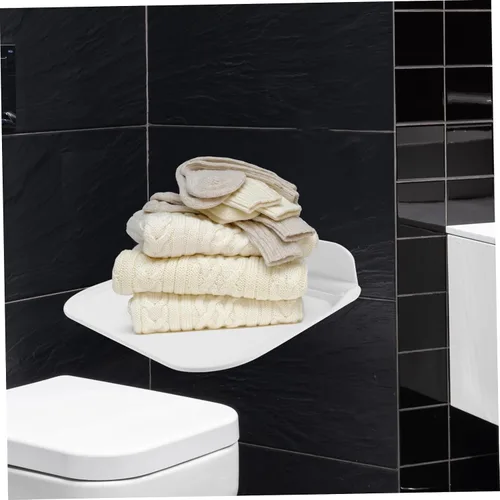 Vista 2 de Cabilock 1 tablero de almacenamiento versátil organizador para toallas, jabones y artículos diversos, elegante almacenamiento en el hogar para baño