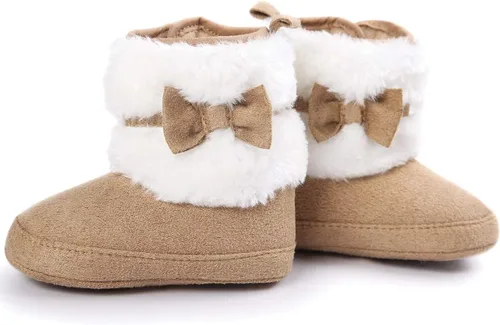 Vista 6 de LIVEBOX Prewalker Botas de invierno para bebés y niñas con suela antideslizante suave de alta calidad