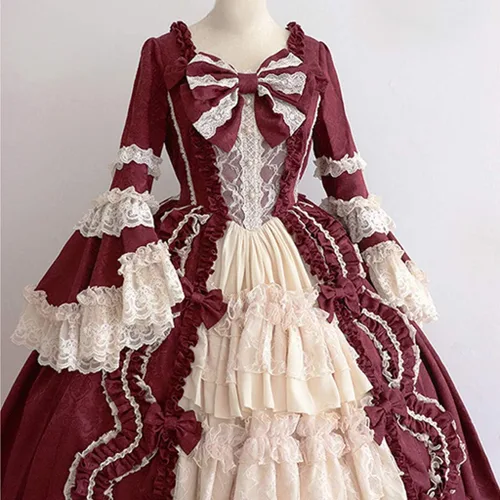 Vista 6 de Disfraces renacentistas para mujer vestido de baile victoriano disfraz de bruja irlandesa de los años 70 disfraces de Halloween para mujer