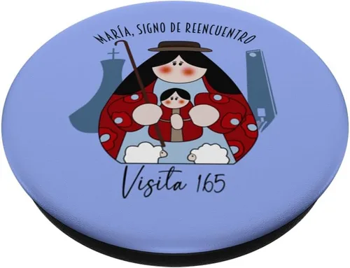 Vista 2 de Virgen Divina Pastora Barquisimeto Venezuela Virgin Mary PopSockets intercambiables PopGrip