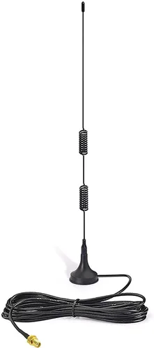 Vista 8 de Bingfu Antena de radio de doble banda VHF UHF 136-174MHz 400-470MHz Antena de radio de mano de dos vías Base magnética SMA Antena hembra