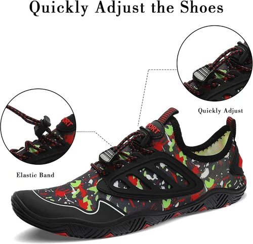 Vista 6 de JointlyCreating - Zapatos de agua para hombres y mujeres, atléticos, para el aire libre, de secado rápido, zapatos para playa, piscina, yoga