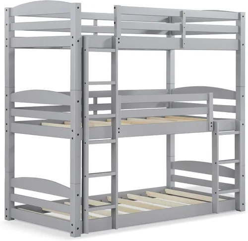 Vista 6 de Dorel Living Phoenix Triple Litera, Gris