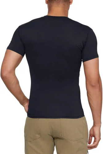 Vista 4 de Under Armour Camiseta de compresión táctica HeatGear cuello en V para hombre
