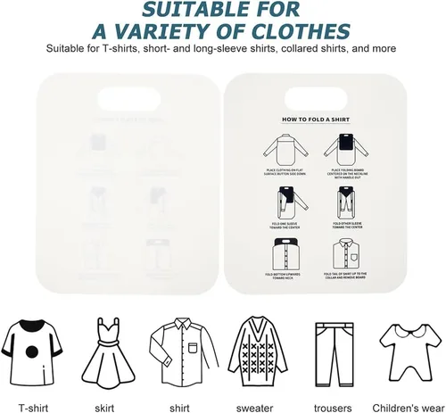 Vista 7 de Alipis 3 piezas de tabla de ropa, carpeta de camisetas plegables para adultos, camisetas plegables para adultos, disfraces para adultos, disfraces