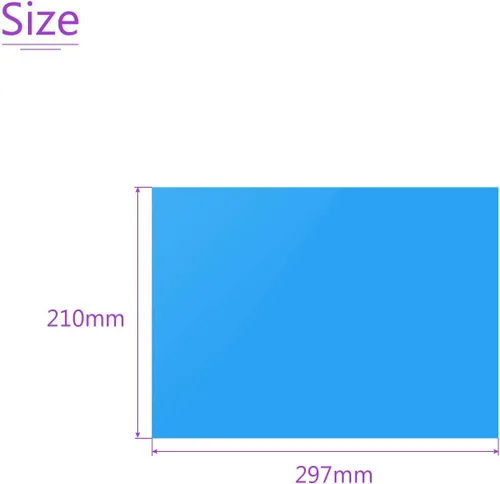 Vista 3 de DMiotech 10 Uds Corrección Gel Filtro de Luz Superposición Transparente Plástico PVC Hojas Azul para Foto, Película, Video