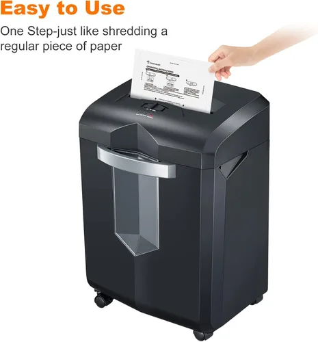 Vista 6 de Bonsaii Trituradora de papel S120-C de 8 hojas para uso en la oficina en casa y paquete de 12 hojas de lubricante