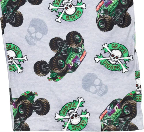 Vista 8 de Monster Jam Grave Digger Mens Pajama Pants