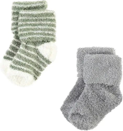 Vista 3 de Hudson Baby - Calcetines de algodón para recién nacidos y Terry para bebé niña