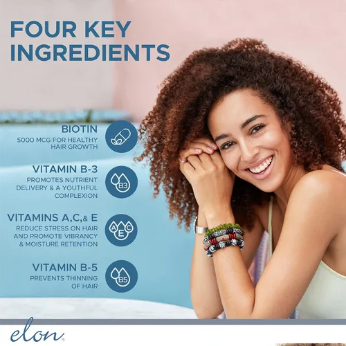 Vista 5 de Elon Matrix 5000 Completo Multivitamínico (suministro para 60 días) Suero concentrado para el cabello