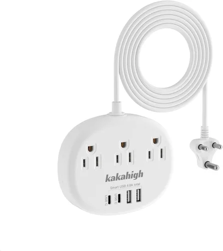 Vista 14 de Adaptador de enchufe multipaís, adaptador de corriente internacional de 3