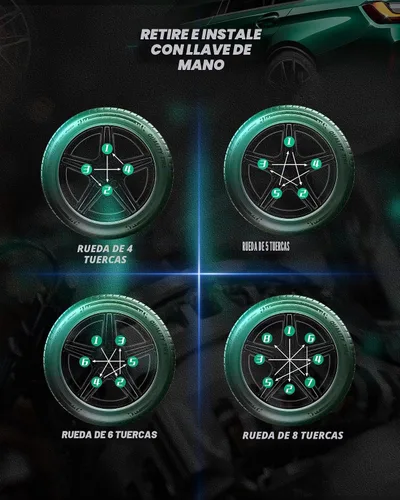 Vista 7 de Llave de Tuercas de Seguridad Estriadas Pequeñas de 6 Puntos Herramienta de Dado para Afinador - Llave de Tuerca de Seguridad de Diámetro Compatible