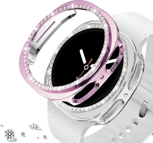 Vista 42 de DEALELE Paquete de 1 + 3 fundas compatibles con Samsung Galaxy Watch 7 Ultra (1.772 pulgadas), funda protectora de policarbonato transparente