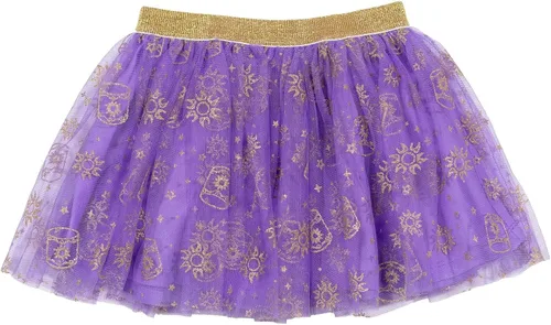 Vista 3 de Disney Princess Moana Frozen - Conjunto de 3 piezas con falda de malla de tul y coletero, para niñas pequeñas a niños grandes