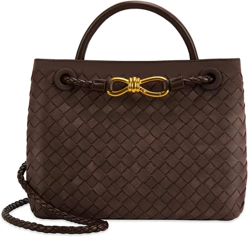 Vista 11 de Woven Tote Bag for Women Leather Shoulder Handbag Designer Top Handle Purses