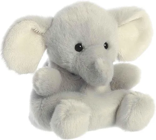 Vista 4 de Aurora® Adorable Palm Pals™ Stomps Elephant™ Animal de peluche - Divertido peluche coleccionable para niños y coleccionistas adultos - Perfecto
