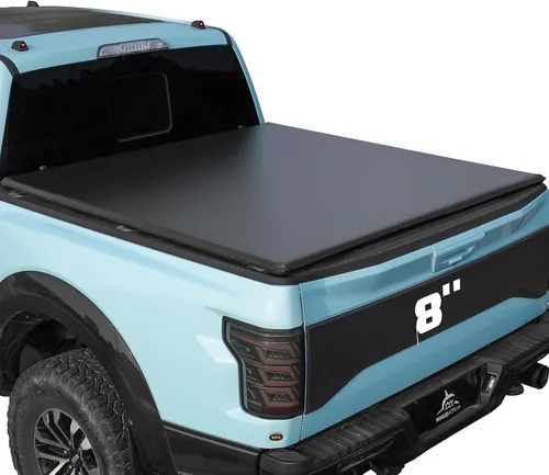 Vista 9 de Cubierta para cama de camioneta plegable dura compatible con Ford Super Duty 6.8 pies de caja estándar, 1999-2025 F250 F350 F-250 F-350