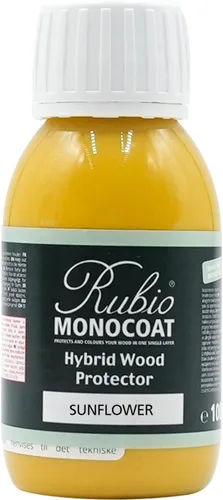Vista 45 de Rubio Monocoat Protector de madera híbrido de 300 pies cuadrados - Chocolate Acabado de aceite de madera exterior, color y protección UV